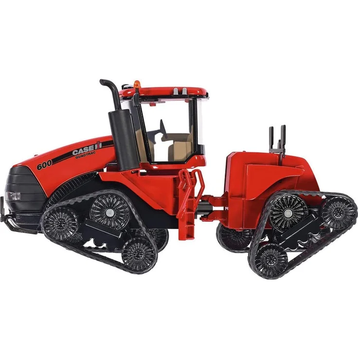 SIKU 3275, Case IH Quadtrac 600 Raupenschlepper Traktor, 1:32, Metall/Kunststoff, Rot, Funktionales Knickgelenk und SIKU-Heck-Kupplung – Bild 3