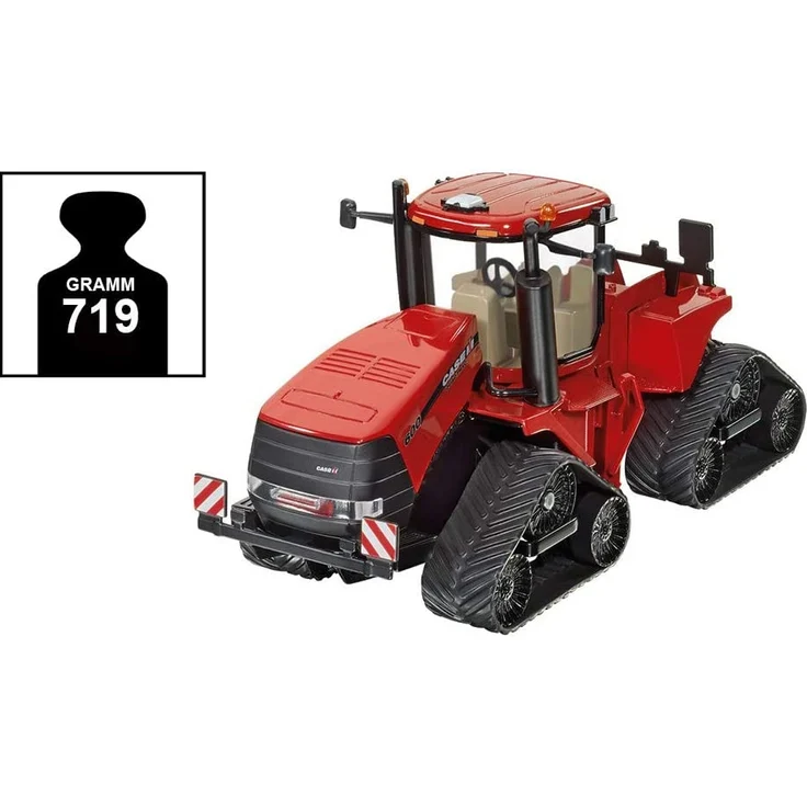 SIKU 3275, Case IH Quadtrac 600 Raupenschlepper Traktor, 1:32, Metall/Kunststoff, Rot, Funktionales Knickgelenk und SIKU-Heck-Kupplung – Bild 5