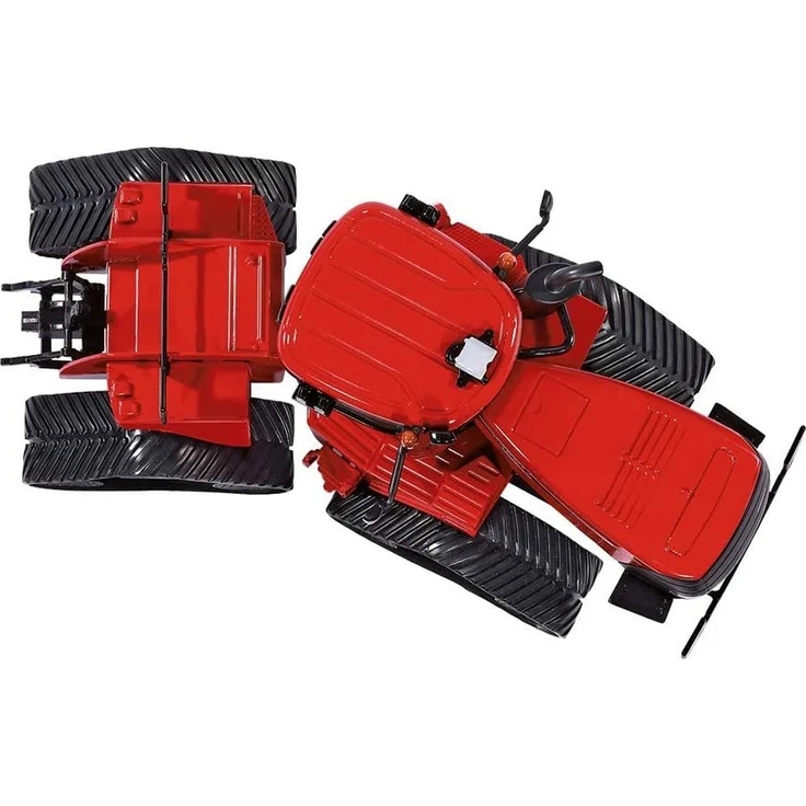 SIKU 3275, Case IH Quadtrac 600 Raupenschlepper Traktor, 1:32, Metall/Kunststoff, Rot, Funktionales Knickgelenk und SIKU-Heck-Kupplung – Bild 2