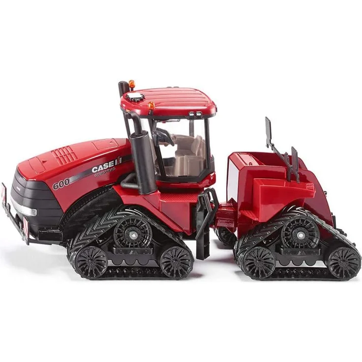 SIKU 3275, Case IH Quadtrac 600 Raupenschlepper Traktor, 1:32, Metall/Kunststoff, Rot, Funktionales Knickgelenk und SIKU-Heck-Kupplung – Bild 1