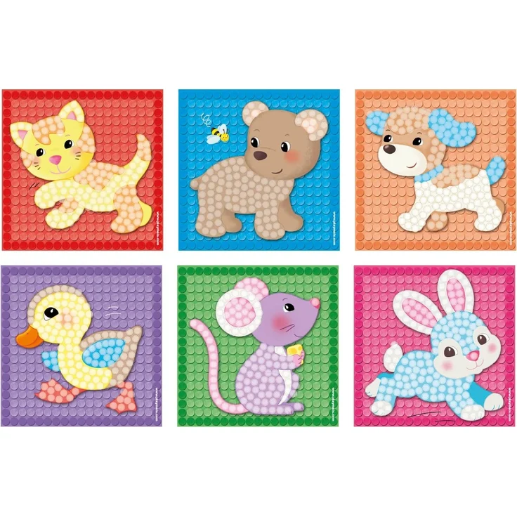 PlayMais® MOSAIC Little Friends Bauspielzeug Set Tiere Katze Hund – Bild 3