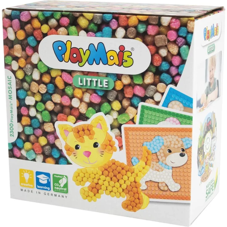 PlayMais® MOSAIC Little Friends Bauspielzeug Set Tiere Katze Hund – Bild 1