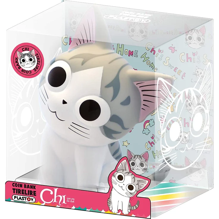 Plastoy 80071 - Chi Sparschwein - Mini-Spardose Katze – Bild 2