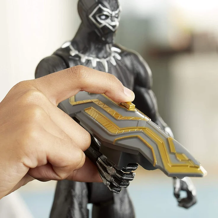 Hasbro Marvel Avengers Titan Hero Serie Blast Gear Deluxe Black Panther Figur, 30 cm groß, inspiriert von den Marvel Comics, Für Kinder ab 4 Jahren - Preisvergleich – Bild 3