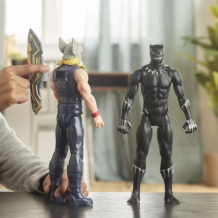 Hasbro Marvel Avengers Titan Hero Serie Blast Gear Deluxe Black Panther Figur, 30 cm groß, inspiriert von den Marvel Comics, Für Kinder ab 4 Jahren - Preisvergleich – Bild 4