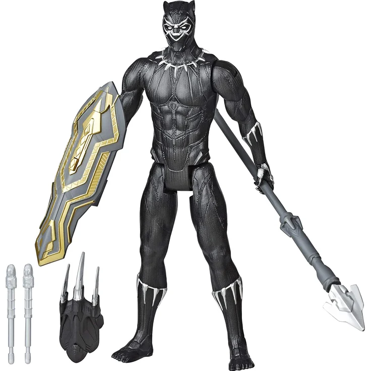Hasbro Marvel Avengers Titan Hero Serie Blast Gear Deluxe Black Panther Figur, 30 cm groß, inspiriert von den Marvel Comics, Für Kinder ab 4 Jahren - Preisvergleich – Bild 1