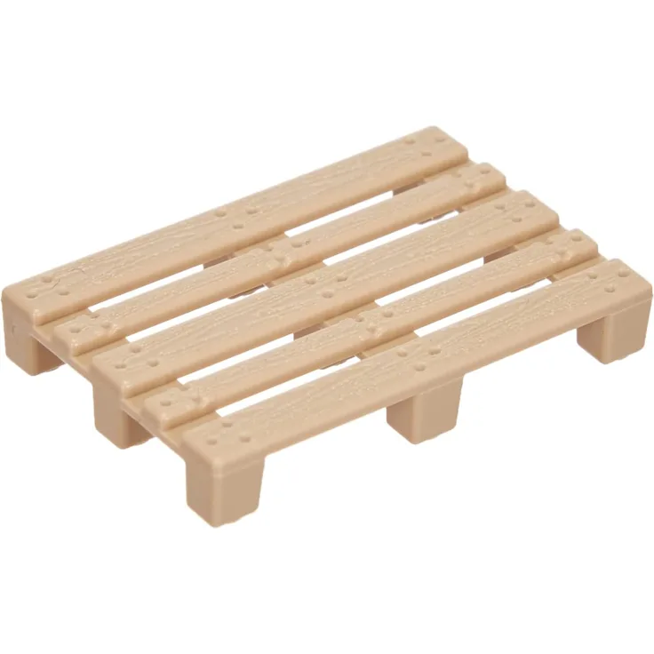 siku 7015, Zubehör-Set Paletten, Kunststoff, Beige, 50 Stück, Für Traktoren und Spielwelten im Maßstab 1:50 und 1:32
