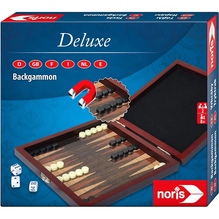 noris Deluxe Reisespiel Backgammon – Bild 4