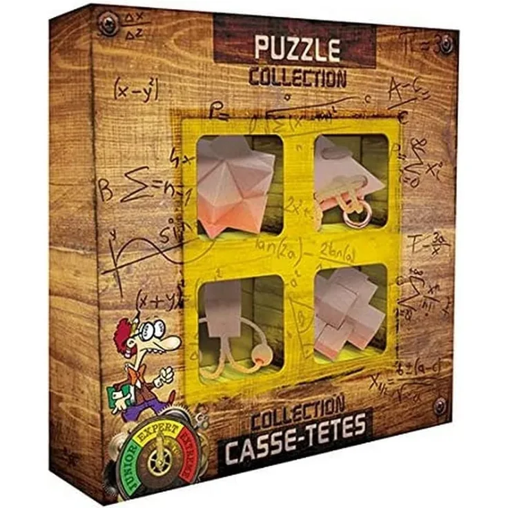 Eureka 52473367 - Holzpuzzle-Set Experte 4-teilig