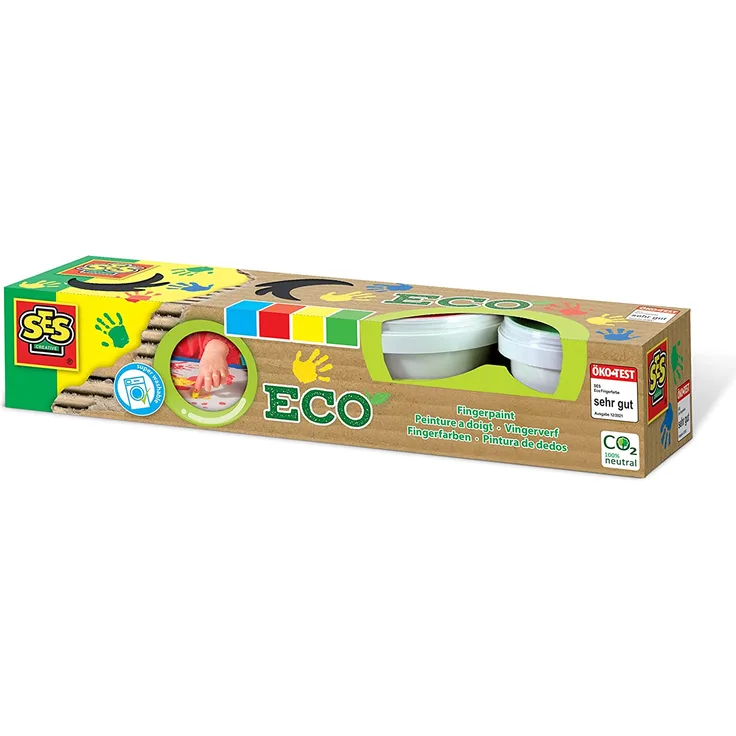SES Creative fingerfarbe Eco 4 Stück mehrfarbig
