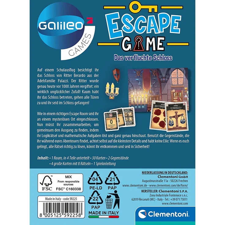Clementoni Galileo Escape Game - Das verfluchte Schloss – Bild 2