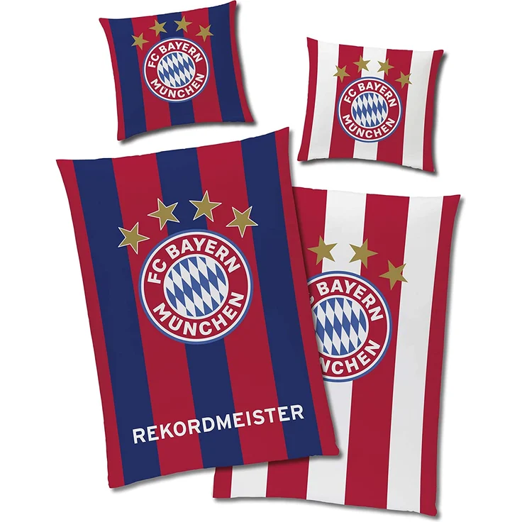 Renforce FC Bayern München Wende-Bettwäsche 'REKORDMEISTER' – Bild 1