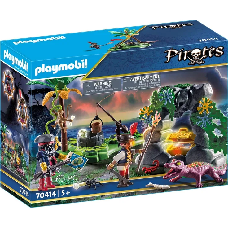PLAYMOBIL Pirates 70414 Piraten-Schatzversteck, Ab 5 Jahren