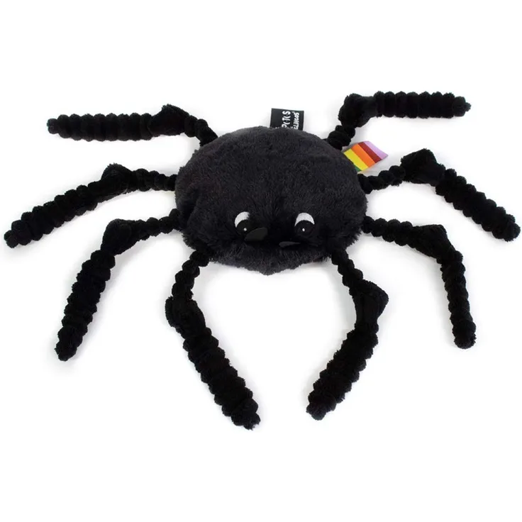 Les Deglingos Kuschelspinne schwarz 15 cm