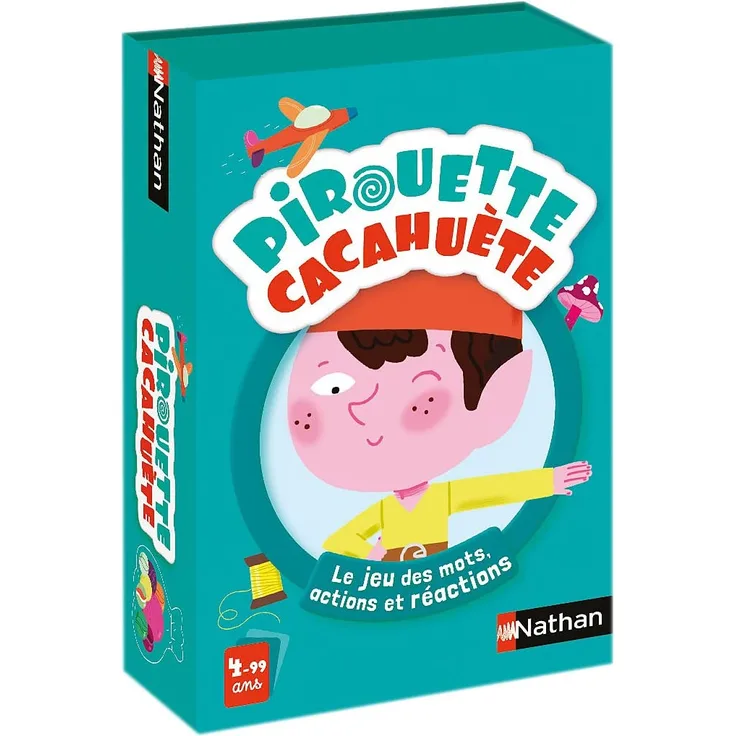 Nathan – Pirouette Erdnüsse – Kartenspiel für Kinder ab 4 Jahren – Memory-Spiel für 2 bis 4 Spieler