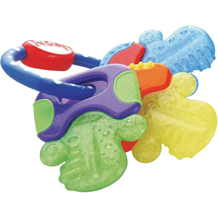 Nûby Beißring für Babys fördert Sehsinn & Motorik, Greifling mit ICE-Gel erreicht auch die Backenzähne, ab 3+ Monate 600 Blau 1 Stück (1er Pack) - Preisvergleich – Bild 10