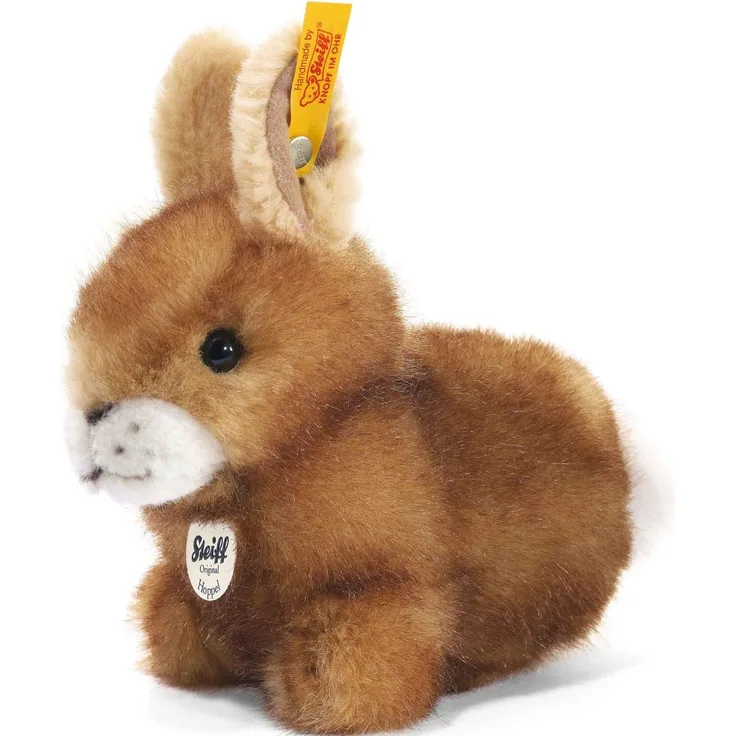 Steiff 080081 Hoppel 14 braun gespitzt sitzend Hase