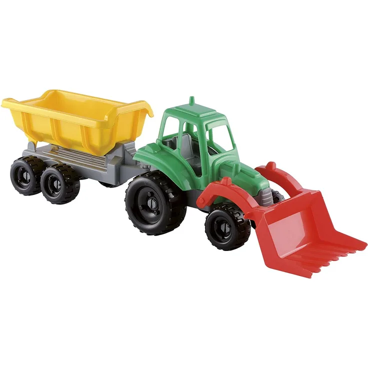 Ecoiffier Strandspielzeug Traktor und Anhänger 327 Strand Spielzeug