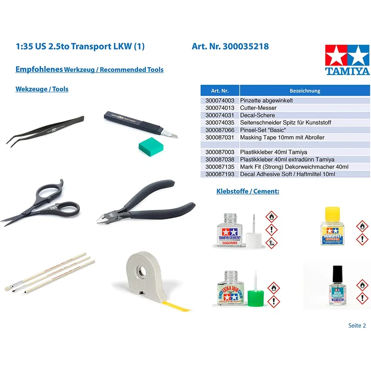 Tamiya 1:35 US 2. 5to Transport LKW 300035218 – Bild 4