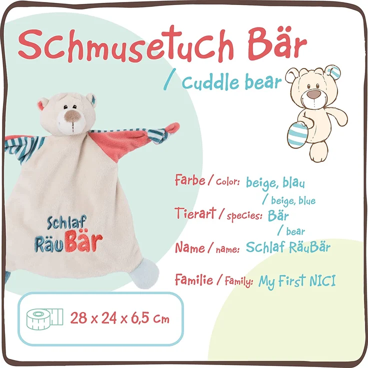 Schmusetuch Baer "Schlaf RäuBär – Bild 3