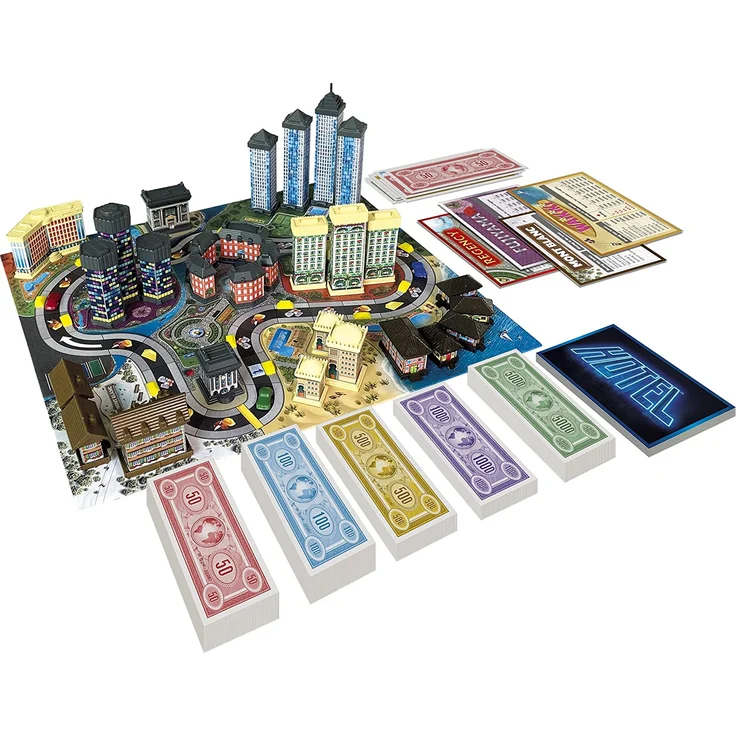 Hotel – Gesellschaftsspiel – Strategie zwischen Freunden oder Familie – ab 8 Jahren – 2 bis 4 Spieler – französische Version – Lansay – Bild 2