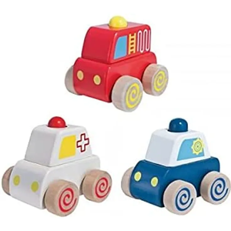 Eichhorn Squeaky Cars 3-sortiert