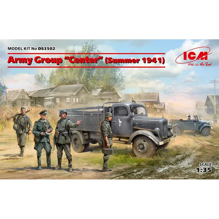 ICM DS3502 Army Group"Center"(Summer 1941)(Kfz1,Typ L3000S,German Infantry(4 figures)Ger. Drivers