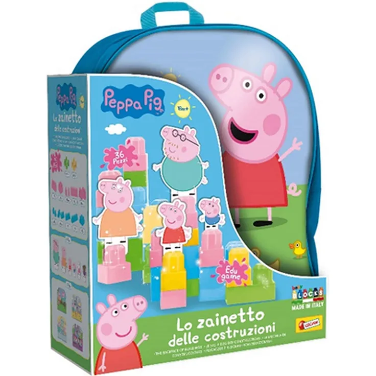 Backpack with construction blocks Peppa Pig 82674