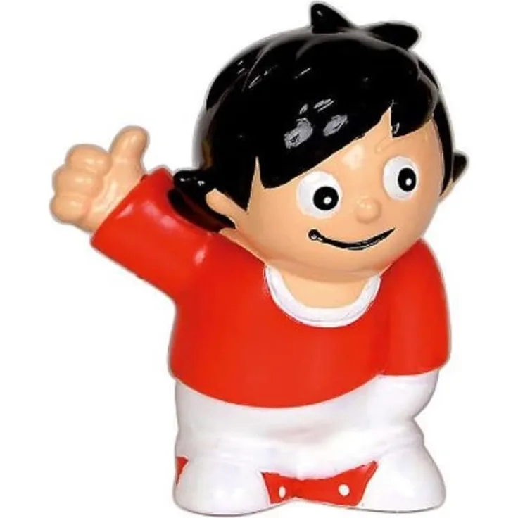 P:os 60969 - 3D Figur Mainzelmännchen „Fritz“, Spielfigur aus PVC, ca. 5,5 cm hoch, zum Sammeln, Tauschen und Spielen