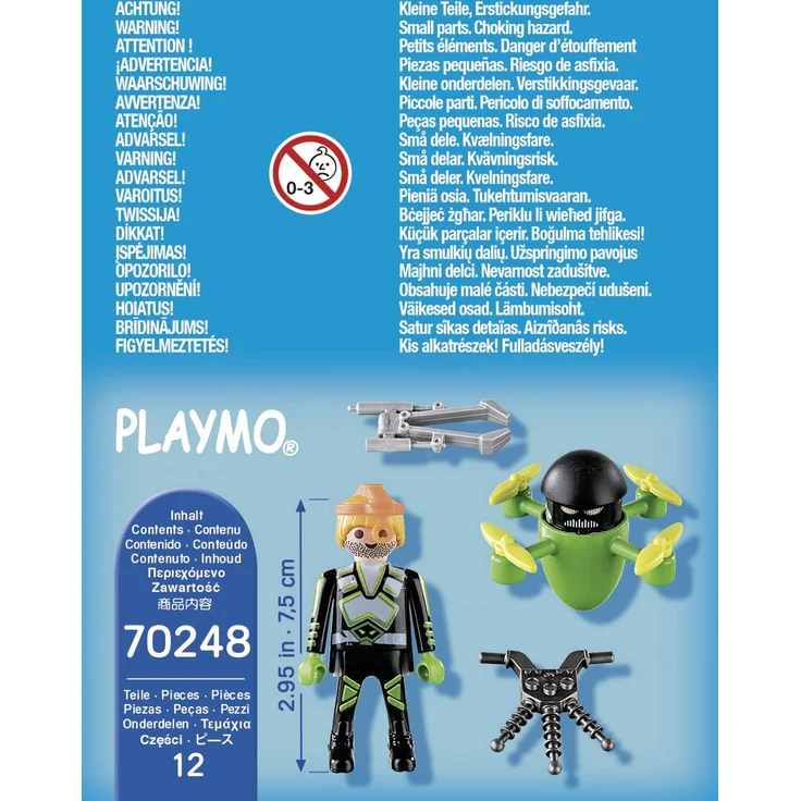 PLAYMOBIL Special Plus 70248 Agent mit Drohne, ab 4 Jahren – Bild 4