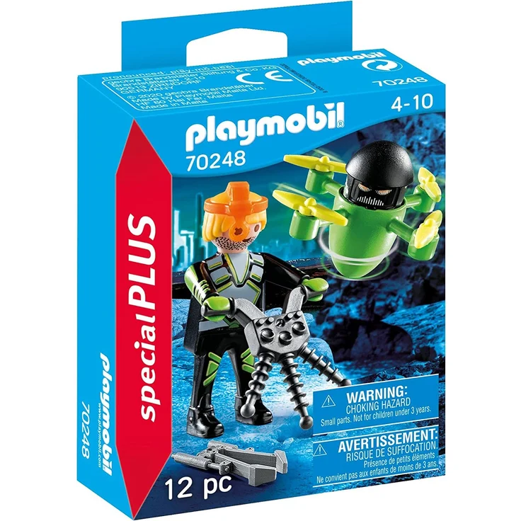 PLAYMOBIL Special Plus 70248 Agent mit Drohne, ab 4 Jahren – Bild 1