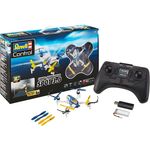 Revell Control 23857 RC HD-Kamera-Quadcopter Spot 3.0, 2.4GHz, Akku, Flip, Rotorschutz, Höhensensor, LED, Headless-Mode, Geschwindigkeitsstufen, ferngesteuerter Quadrokopter, weiß-blau, 14 cm