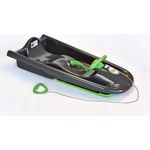 KHW 'Snow Flyer' Schlitten, anthrazit, 100 x 16 x 52 cm, mit Metallbremshebel - Preisvergleich