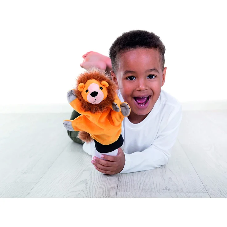 Beleduc 40127 - Handpuppe Löwe, Bewährt im Kindergarten – Bild 5