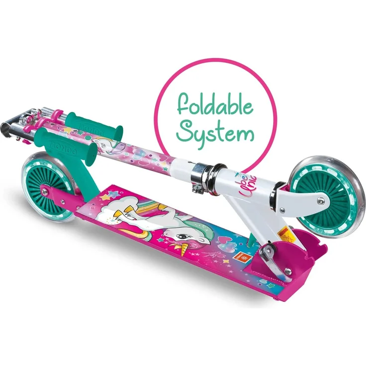 Mondo Toys 28515 Scooter aus Aluminium für Kinder und Mädchen, verstellbar, 2 Räder – Bild 2