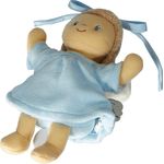 Sterntaler Mini-Spieluhr Schutzengel, Integriertes Spielwerk, Größe: 17 cm, Blau