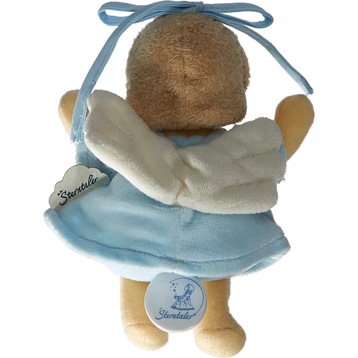 Sterntaler Mini-Spieluhr Schutzengel, Integriertes Spielwerk, Größe: 17 cm, Blau – Bild 2