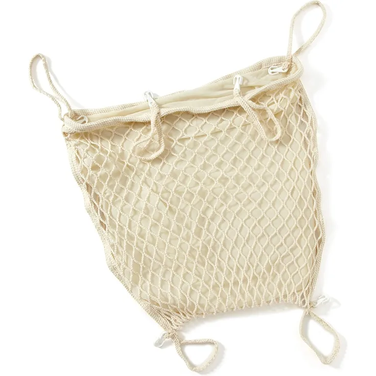 sunnybaby 11175 - Einkaufsnetz, Universalnetz für Kinderwagen & Sportwagen | mit praktischem Sichtschutz/Innenfutter | universeller Ankerverschluss - Farbe: NATUR | Qualität: MADE in GERMANY