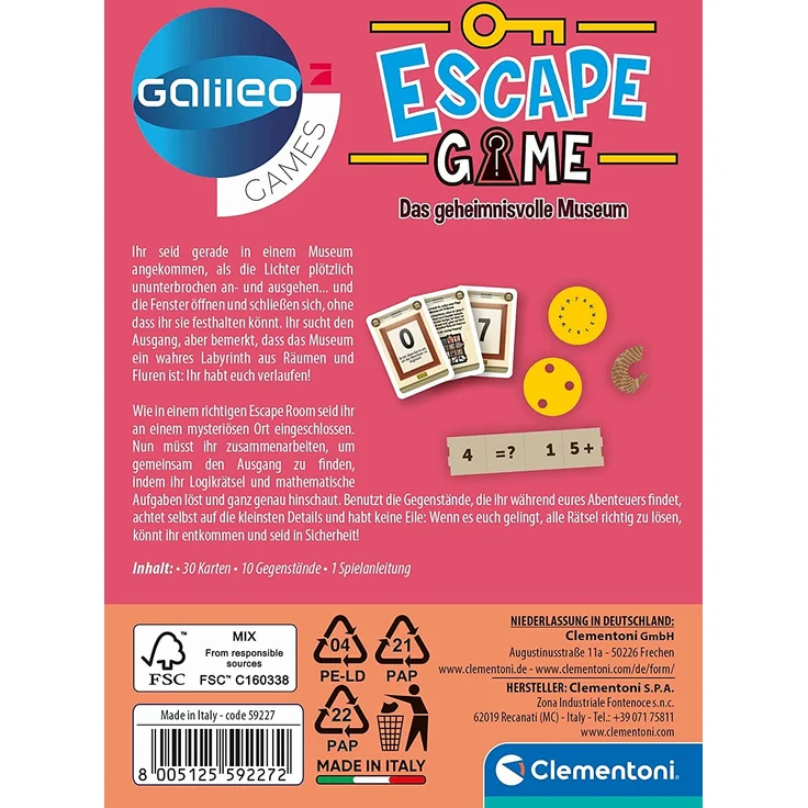 Clementoni Galileo Escape Game - Das geheimnisvolle Museum – Bild 2