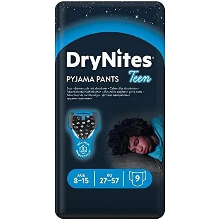 Huggies DryNites Pyjama Pants Junge Hosenwindel 27 kg 57 kg Mehrfarbig Velcro – Bild 2