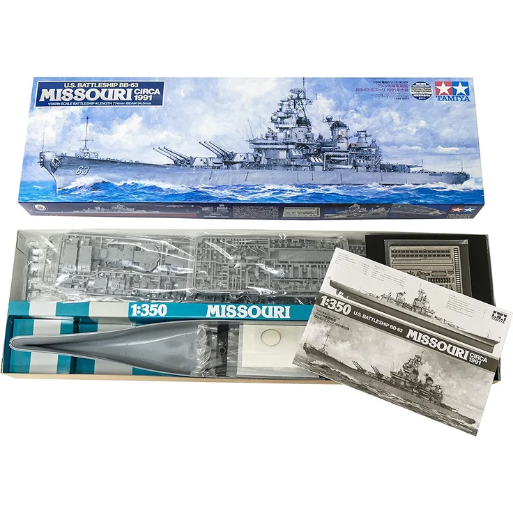 TAMIYA 300078029 1:350 US Schlacht. BB-63 Missouri (`91) – Bild 3