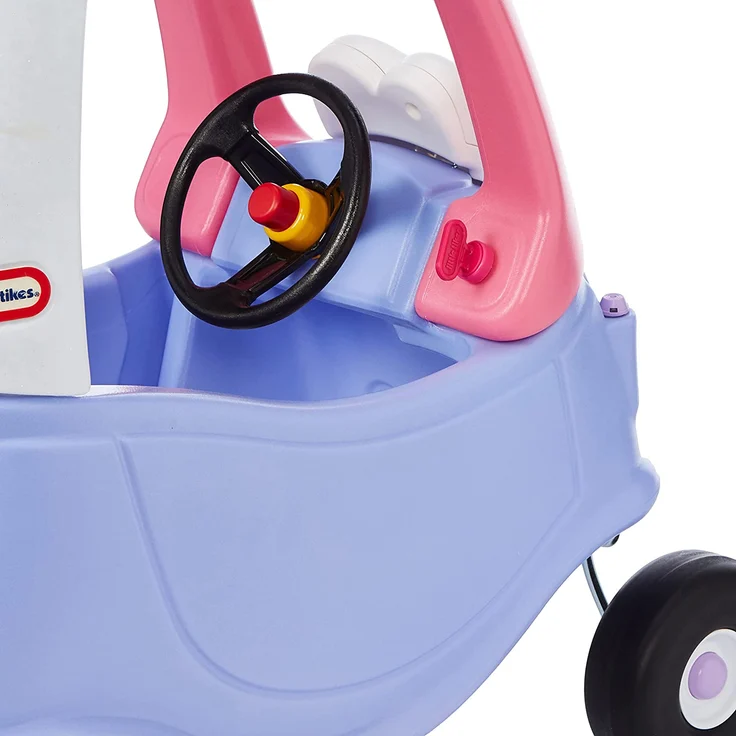 Little Tikes Fairy Cozy Coupe - Rutschfahrzeug mit echter Hupe, klickendem Zündschalter und Tankdeckel - ab 18 Monaten bis 5 Jahre – Bild 3