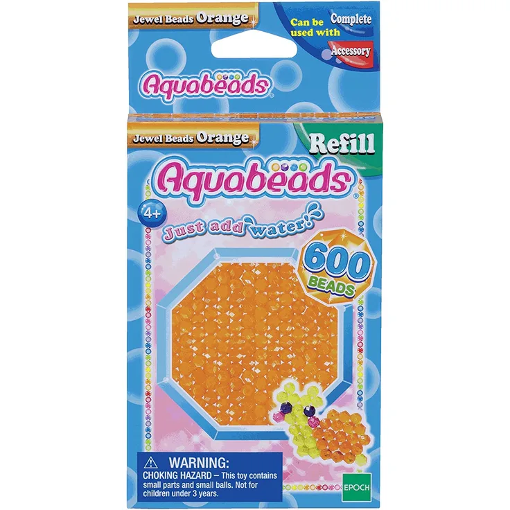 Aquabeads - 32678 - Orange Glitzerperlen