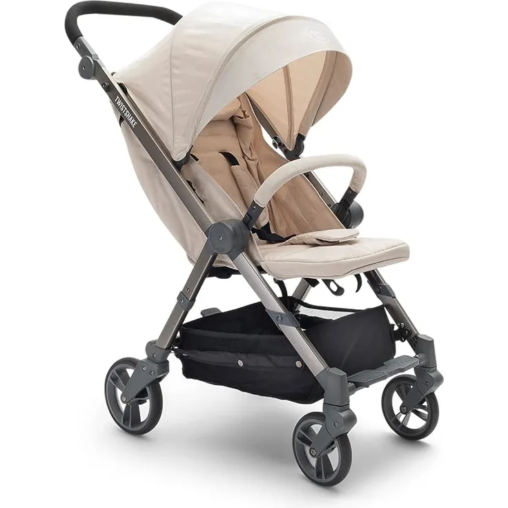 Twistshake Kinderwagen Tour Zusammenklappabar, 0-22 kg, Komparkter Sportwagen, Beige