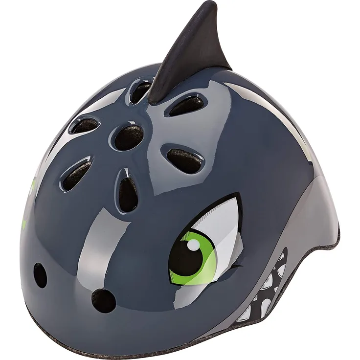 Prophete Unisex Jugend Kinder-Fahrradhelm Tiermotiv: Grauer Hai, Gr. 50-54 cm, -GS Zertifiziert