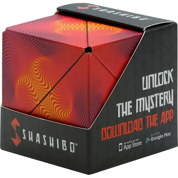 SHASHIBO Formwechsel Zauberwürfel - Preisgekrönt, Patentiert - Anti Stress Spielzeug - 36 Seltenerdmagnete - 3D Infinity Cube - Shashibo Magnetwürfel in Über 70 Formen Verwandelbar (Optical Illusion) – Bild 1
