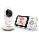 Vtech - BM3254 – Babyphone Video Clear Plus – Nachtlicht und Wiegenlied – Display 2,8 Zoll – Babyphone Audio – Version FR