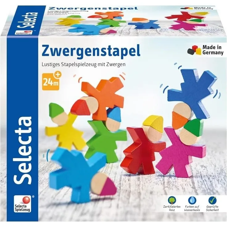 Selecta Holzspielzeug Spiel Zwergenstapel
