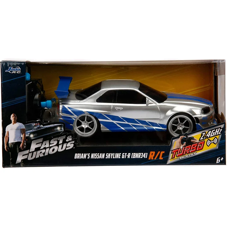 Jada Toys Fast&Furious RC Nissan Skyline GTR On-Road-Rennwagen 1:24 6 Jahr(e) – Bild 8