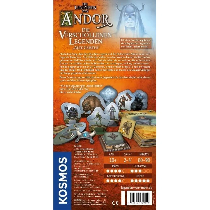 Kosmos 690908 - Die Legenden von Andor - Die verschollenen Legenden Alte Geister, Erweiterung für das Grundspiel Die Legenden von Andor, ab 10 Jahren, Fantasy-Brettspiel – Bild 9